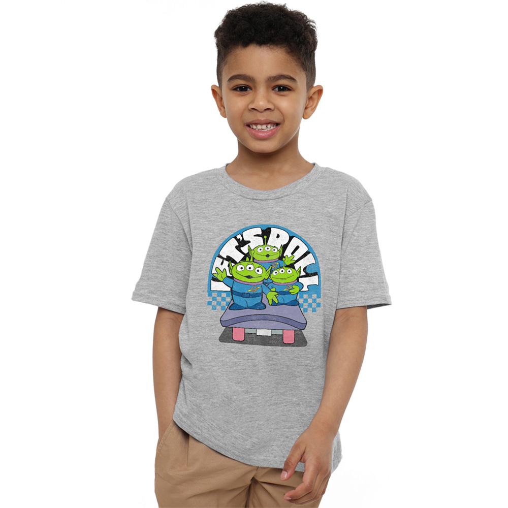 Toy Story Boys Let´s Roll Aliens Heather T-Shirt