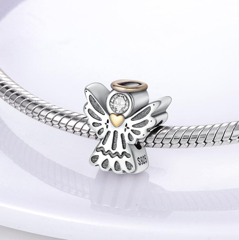 Breloques Compatibles Pour Bracelet DIY Argent 925 Série Jaune Cœur d'Amour Tournesol Lune Chat Breloques Vente Chaude S925 Fabrication de Bijoux DIY