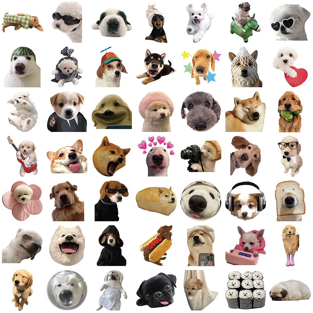 10/30/50pcs Cute MEME Dog Graffiti Stickers Funny Animal Decals Decoration DIY Notebook Guitar Scrapbook Car Cartoon Sticker Toy