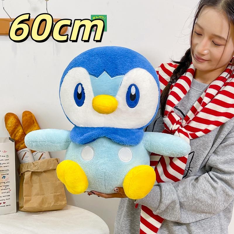 Big Size Kawaii Piplup Plush Toy Penguin Stuffed Anime Doll Very Soft Cuddly Plushie Birthday Gifts For Fans