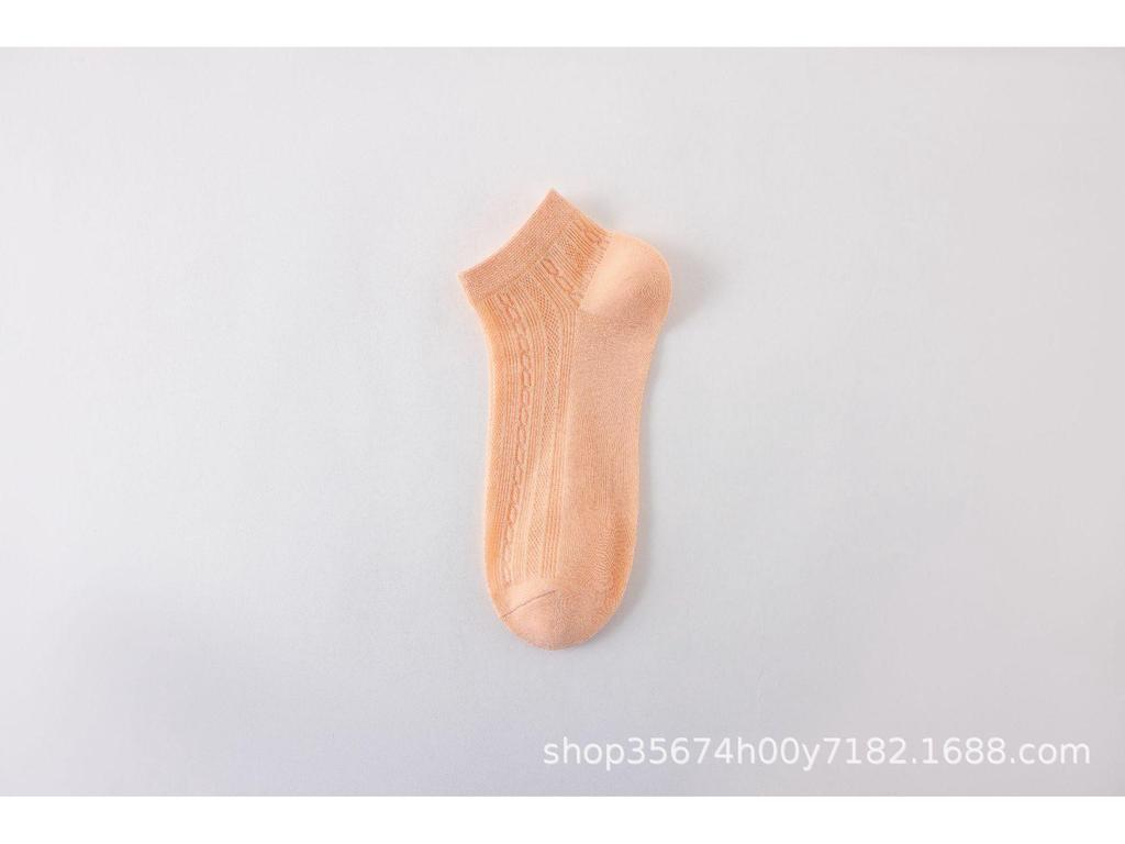 Women's Breathable Non-Slip Cotton Boat Socks - Spring & Summer Hollow Out Deodorant Design