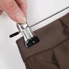 Multifunctional Non-Slip Stainless Steel Clothes Drying Rack with Clips for Pants