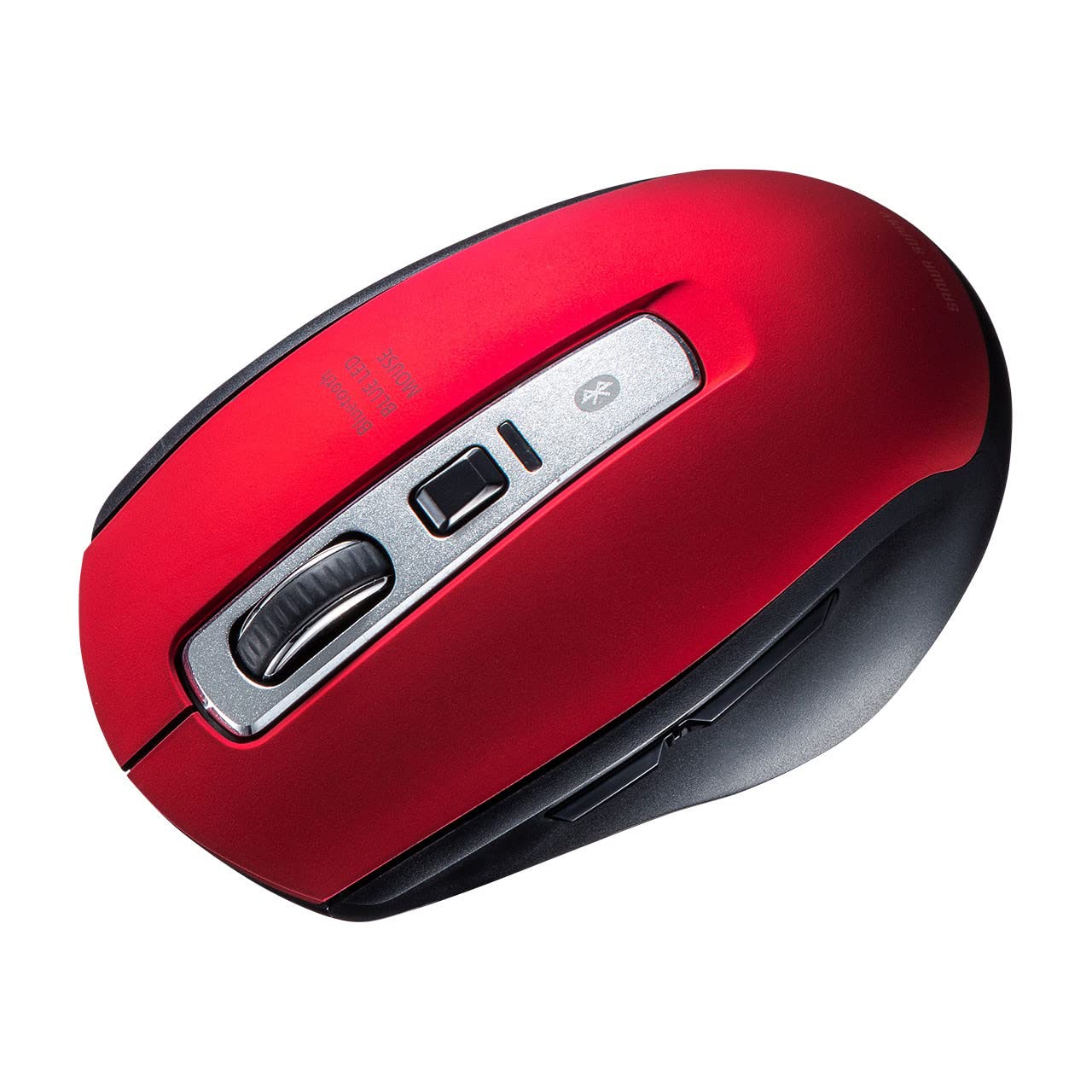 

Sanwa Supply Silent Bluetooth Blue LED Mouse 5.0 (Red) MA-BTBL162R