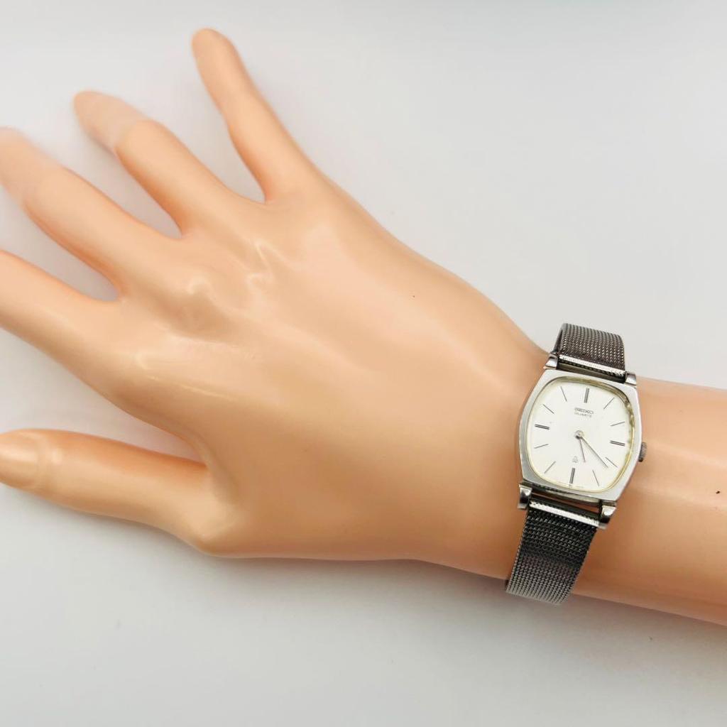 [USED]SEIKO Quartz Vintage Dress Watch with Mesh Belt A5 [Working Condition]
