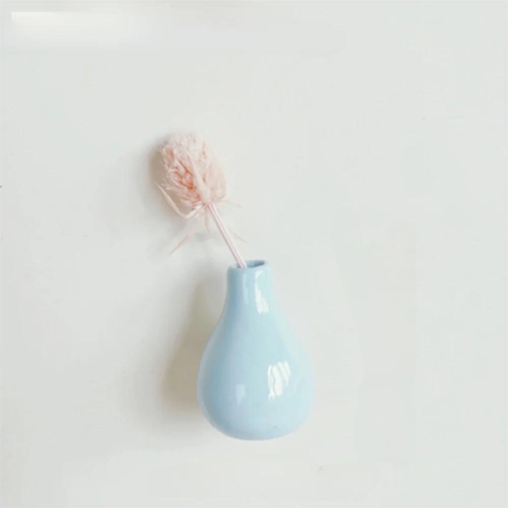 Simulation Mini Vase Fridge Magnets Durable Home Decor Ceramic Vase Refrigerator Sticker Whiteboard Decoration Creative