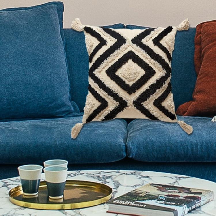Nordic Style Throw Pillow Covers Bohemian Diamond Tufted Pillow Cushion Cover