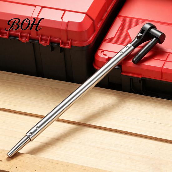 Anti Slip Locking Wrench for Trailer Winches Ratchet Cargo Winch Tensioner Wrench, Heavy-Duty Truck Strap Tool, Bar, Reversible Ergonomic Lever Heavy