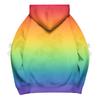 Ladies' Gradient Printed Bow Long Sleeved Loose Fitting Headband With Rope Hooded Sweatshirt Top