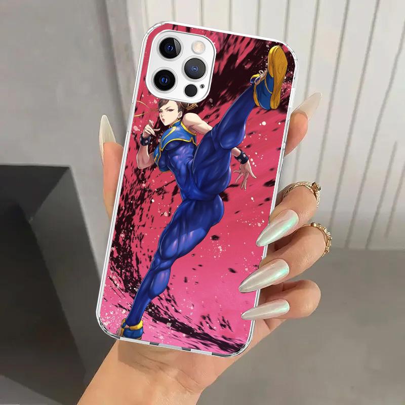 ChunLi S-Street F-FighterS Phone Case for Iphone 17 Air 16 15 Plus 14 13 Mini 12 11 Pro Max 16E 7 8 SE 2020 Soft Funda Print She