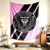Inter Miami CF (14) Tapestry Nadaje Się Do Dekoracji Domów, Akademików I Sypialni Miękkie W Dotyku I Idealny Prezent Dla Przyjaciół I Rodziny