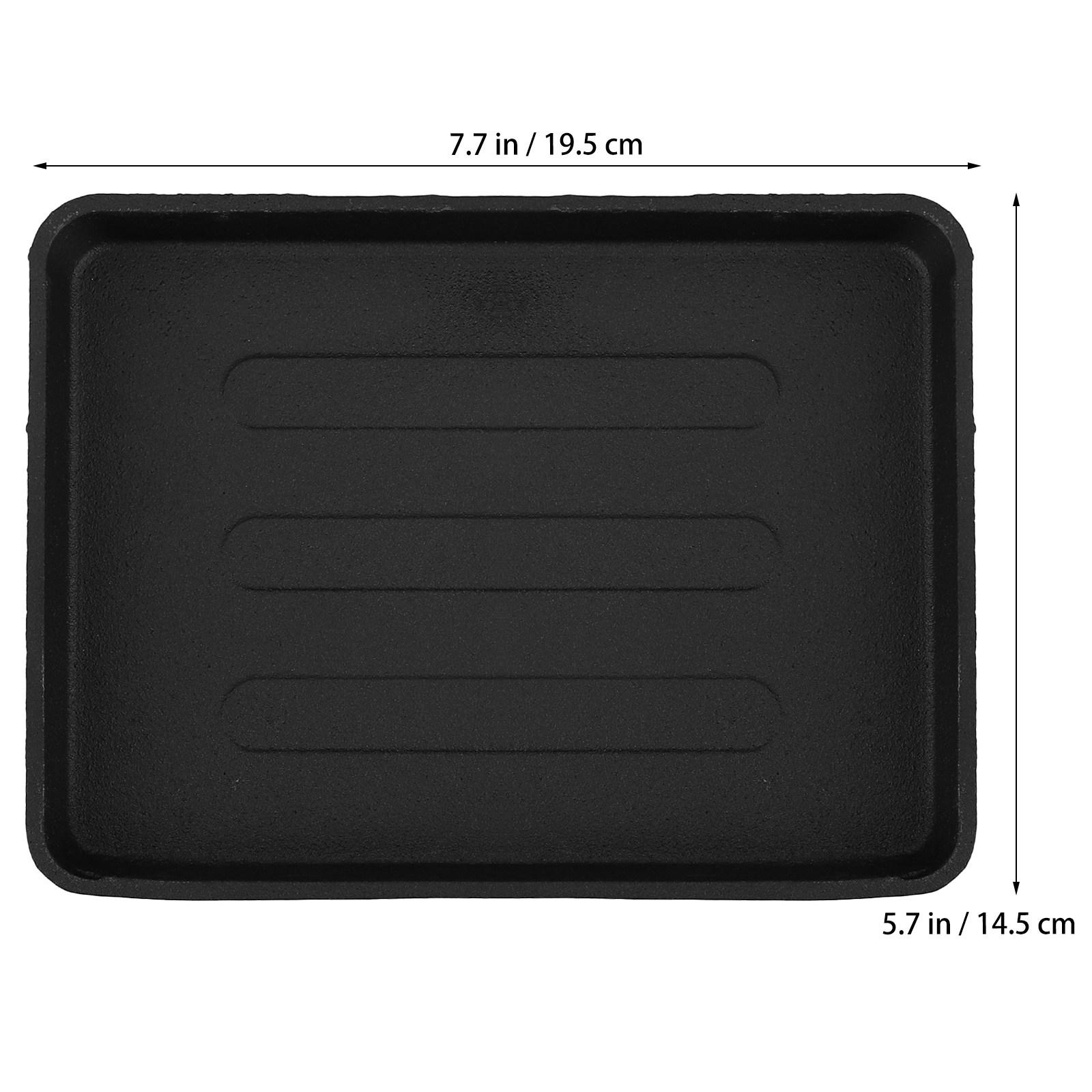 Thickened Iron Teppanyaki Pan Large Barbecue Grill Plate for Steak Vegetables Fish Cast Iron Bbq Roasting Tool Outdoor Cooking