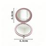 Flip Open Folding Compact Mirror, Zinc Alloy Portable Vanity Mirror for Purse Travel, Small Pocket Makeup Tool