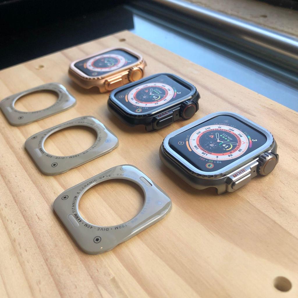 Kompatibelt Ultra Metallskal för Apple Watch Series 9 (44/45mm)