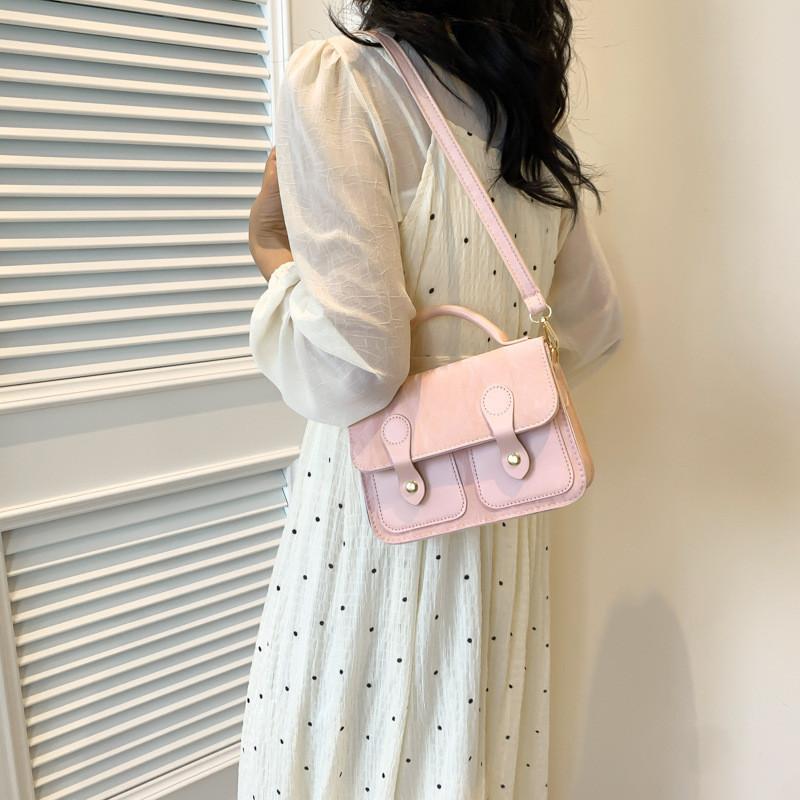 Vintage Fashion Classy Pu Small Tote Bag For Women 2024 Summer Urban Style