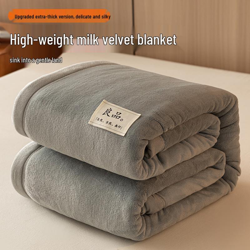 G5Z Velvet Milk Coral Fleece Throw Blanket - Office, Sofa, Nap, Winter Gift