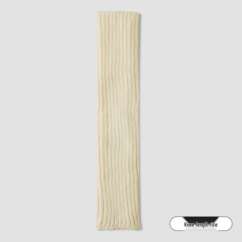 Khakiowe Dzianinowe Getry w Pionowe Paski - Odporne na Ścieranie, Nieprujące się, Styl Y2K na Jesień/Zimę.