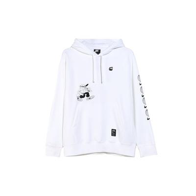 Nike Moletom com Capuz Forrado com Lã e Estampa de Desenho Animado Masculino Tops Branco CK2992-100