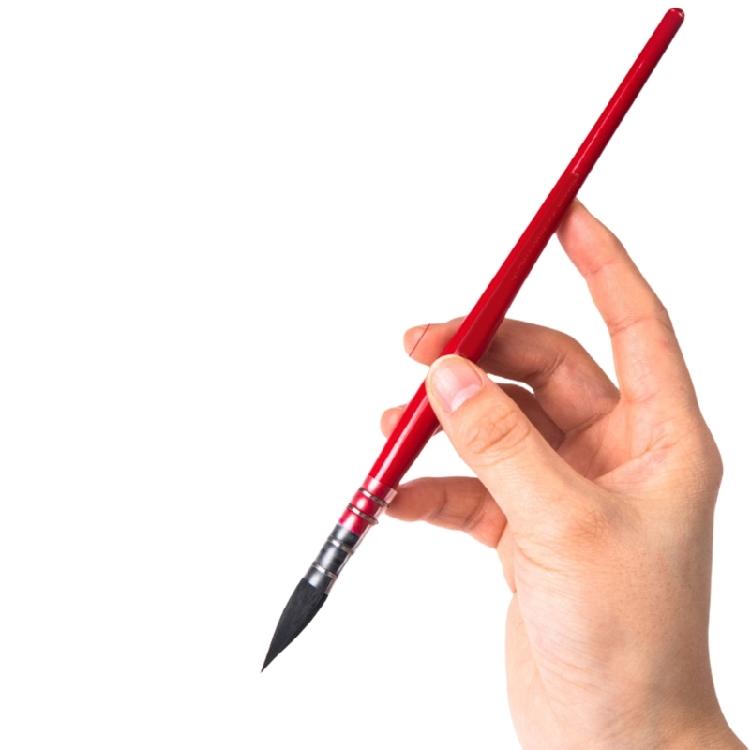 Watercolor Brush Wood Handle Nylon Bristles Liner Paint Brush for Fine Detailing Acrylic Watercolor Oil Art Painting