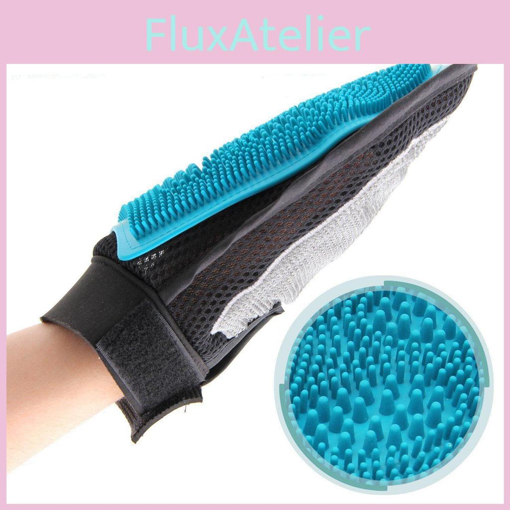 Doppelseitiger Haustierbürstenhandschuh mit Premium-Materialien für gründliche Fellpflege