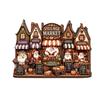 2D Flat Print Christmas Wooden Decoration Sign Snowman Santa Claus Xmas Ornaments Rustic Style Cottage Shape