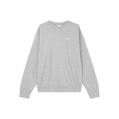 

Nike Solid Color Logo Crewneck Sweatshirt for Men Gray M серый