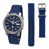 SEIKO 5 Automatic Watch with Genuine Spare Strap Set, Overseas Model SNK807K2, 2-Piece Watch Set Style