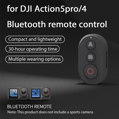 Bluetooth Remote Control for DJI Osmo Action 5 Pro Action 4 Photography Shutter Release Button Controller Camera Accessories