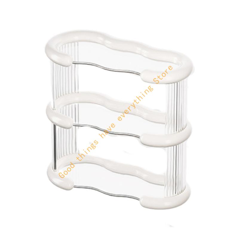 Multiple Tiers Plastic Cup Holder Organizers For Mugs Coffee Cups Space Saving Desktop Storage Rack With Easy Assembly 55KF