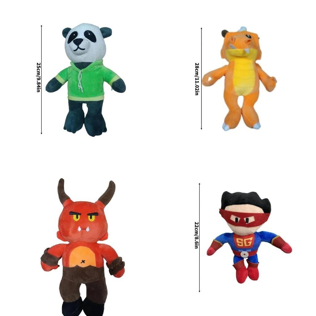 Cute Cartoon Panda Superman Plush Toy For Kids, Short-haired Stuffed Animal Doll