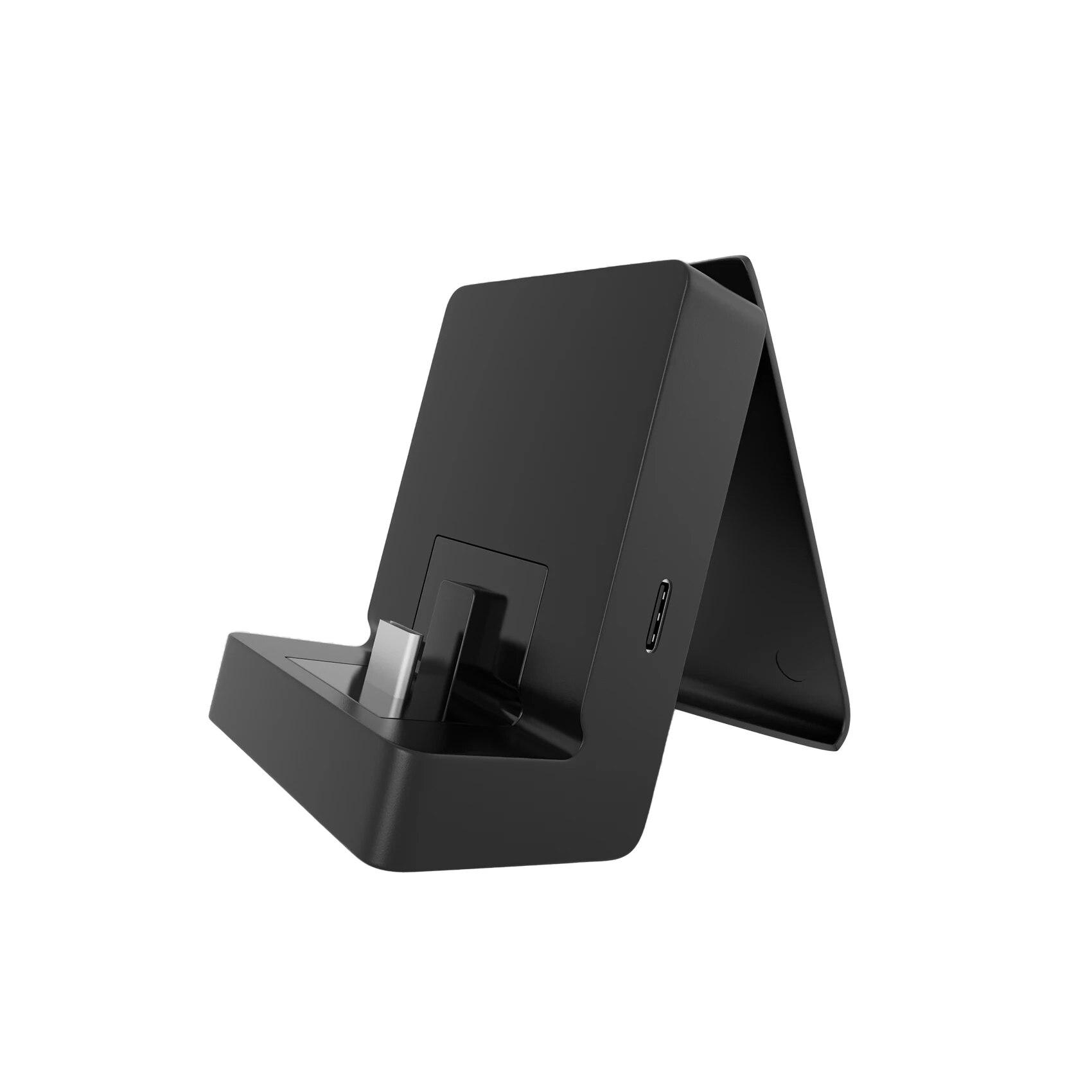 

Док-станция LinYuvo для зарядки Nintendo Switch/Lite/OLED, портативная регулируемая подставка для зарядки Switch с портом USB Type C чёрный