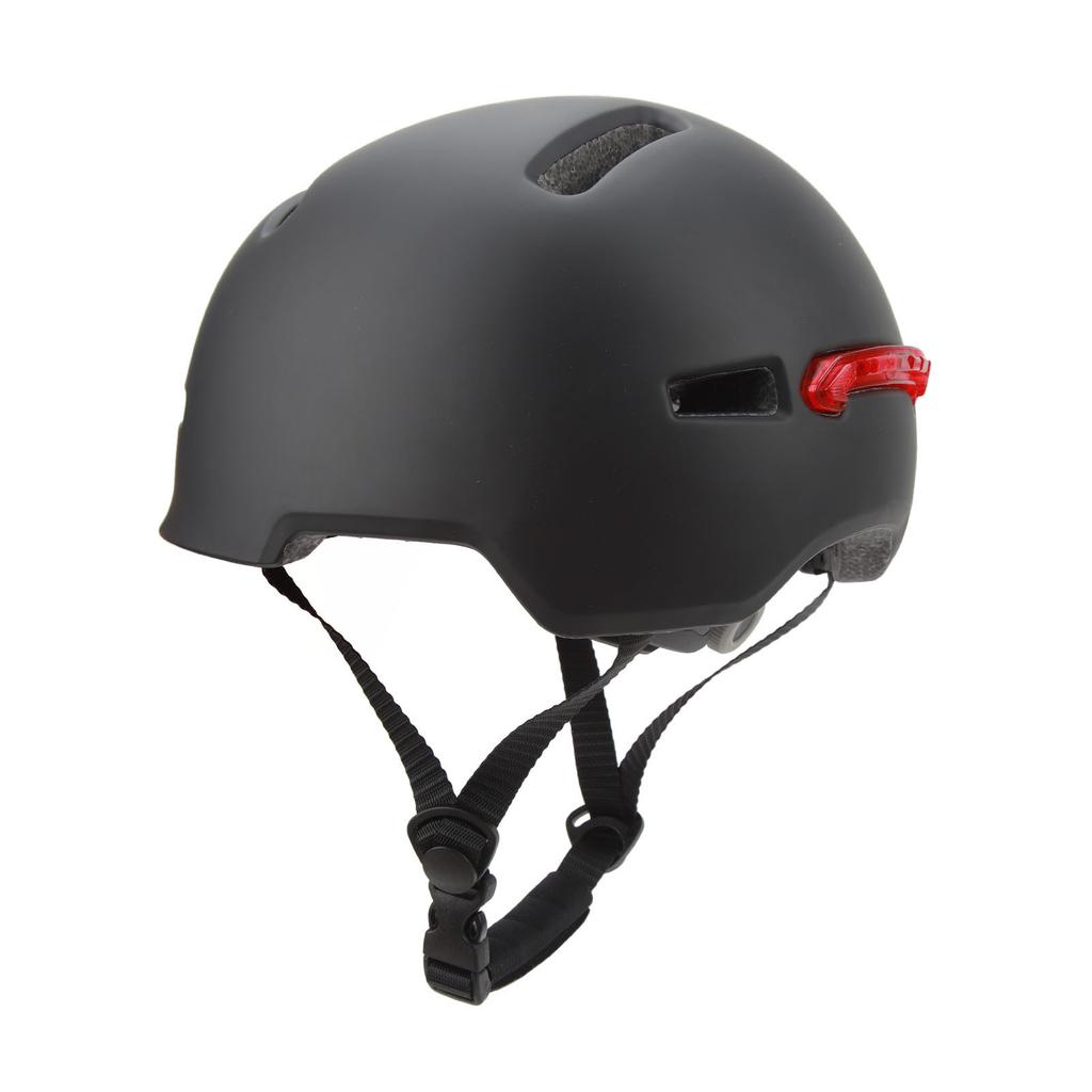 Bike Helmet with Rear Light for Adults Men Women Urban Bicycle Commuting Biking Cycling Black
