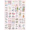 30 Pcs Tattoo Stickers Self-adhesive Great Stickiness Rich Patterns Waterproof Disposable Unisex Temporary Tattoo Arm Legs Shoulder Back Body