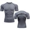 Sweat-Absorbent Compression Shirt for Men Gym Workout Undershirts Baselayers Breathable Rash Guard Athletic Quick Dry T-Shirt Tees Tops