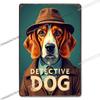 Vintage Cute Dog Themed Metal Tin Sign Retro Funny Puppy Wall Art Decor for Home Pet Shop Man Cave Rustic Iron Painting Plaque