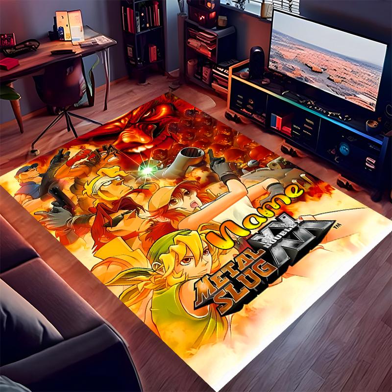 Custom Personalization Metal Slug Print Area Rug - Soft, Washable Non-Slip Indoor Mat,Living Room,Home&Office Decorative Rug