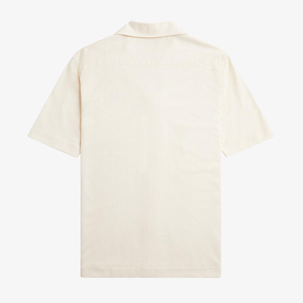 Fred Perry [Sharp] Woven Mesh Revere Collar Shirt (560) Afpm2417820-560