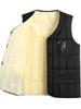 Men's Mid-Aged & Elderly Down Vest, Velvet-Lined, Thickened for Warmth, Sleeveless Gilet for Autumn/Winter.