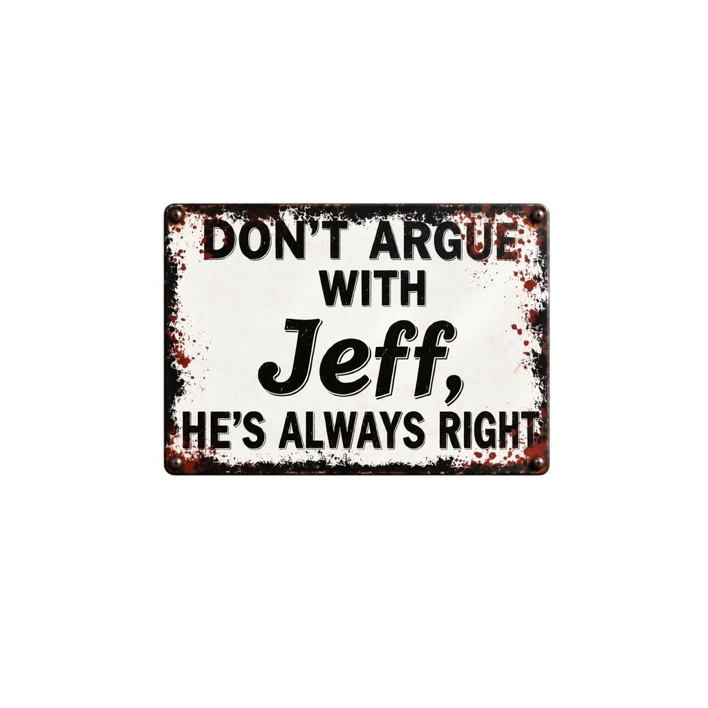 2D Wall Decor Vintage Retro Funny Quote Decorative Sign for Home Room Decor