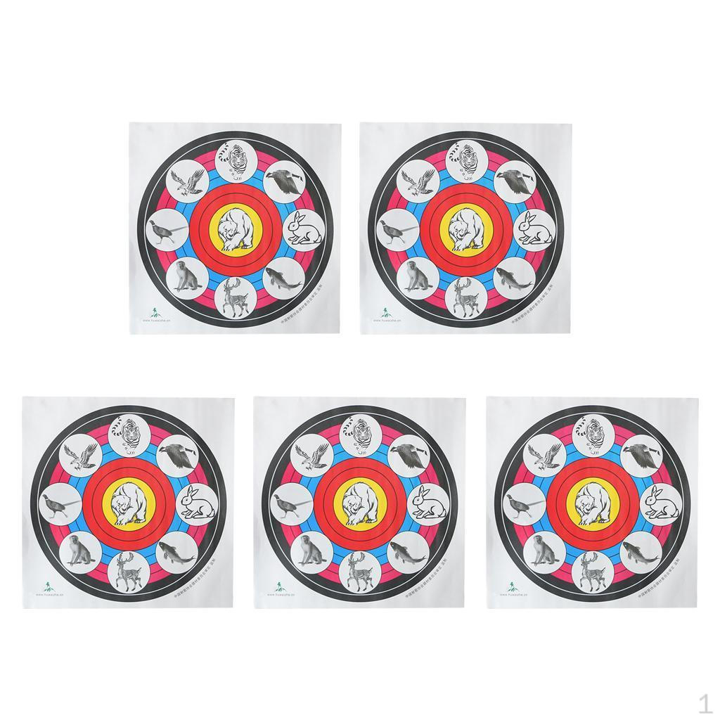 5 Pieces Targets Faces Animals Picture Target Paper