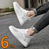 6cm Höhenerhöhung Schuhe Unisex Echtes Leder & Mesh Atmungsaktiv Leicht Lässige Sneakers Bequemes Elevator Schuhwerk