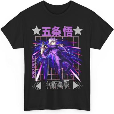 Jujutsu Gojo Anime T-Shirt Unisex Kaisen Satoru Anime Japanisches Baumwoll-T-Shirt SS5