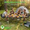 Camp Chair Table 5Pcs Collapsible Set with 4 Single Chairs 1 Table Heavy Duty Folding Camping and Chair Portable for Outdoor Hiking Travel Patio