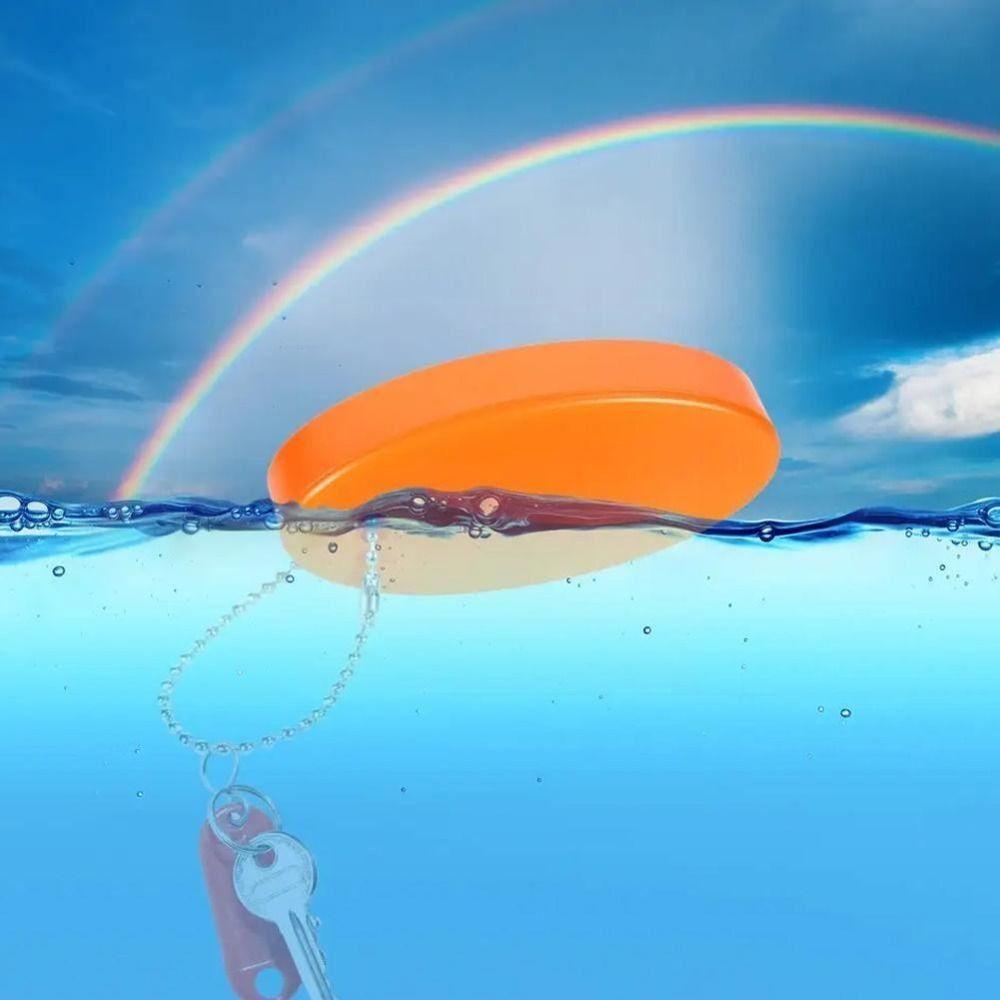 PU Foam Floating Buoyant Keychain Anti-lost Foam Floating Key Chain Buoy Surfing Keyring Outdoors