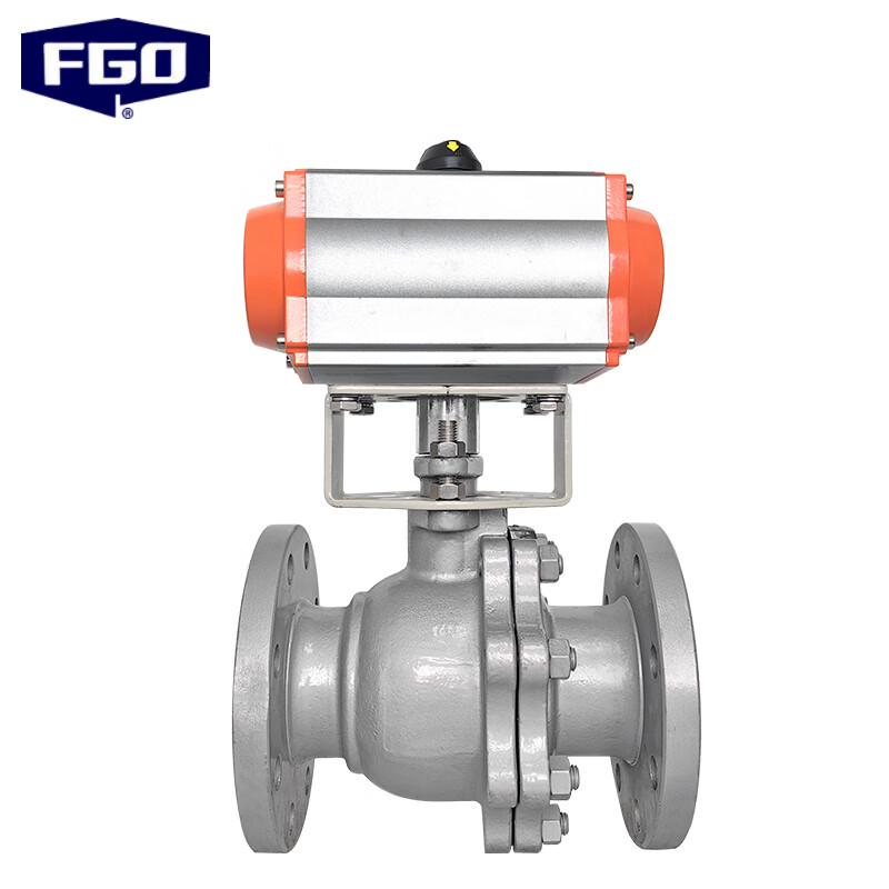 FGO Carbon Steel PTFE Pneumatic Ball Valve