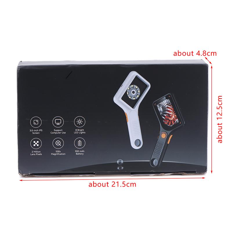 Digital Microscope Handheld 3.0 Inch Ips Color Screen Autofocus 2Mp Coin Video Microscopes 500X Magnification For Jewelry Watch