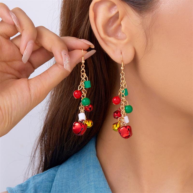 Christmas Asymmetrical Dangle Earrings for Women Santa Snowman Snowflake Tree Holiday Jewelry Gifts