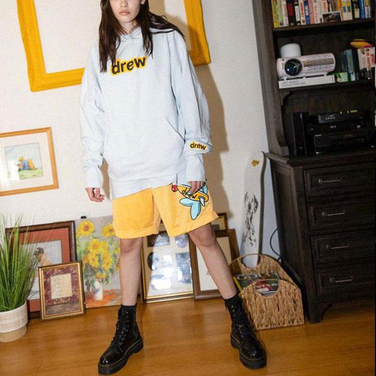Drew House Letter Logo Series Sweatshirt Unisex Light Blue DR-SS21-138