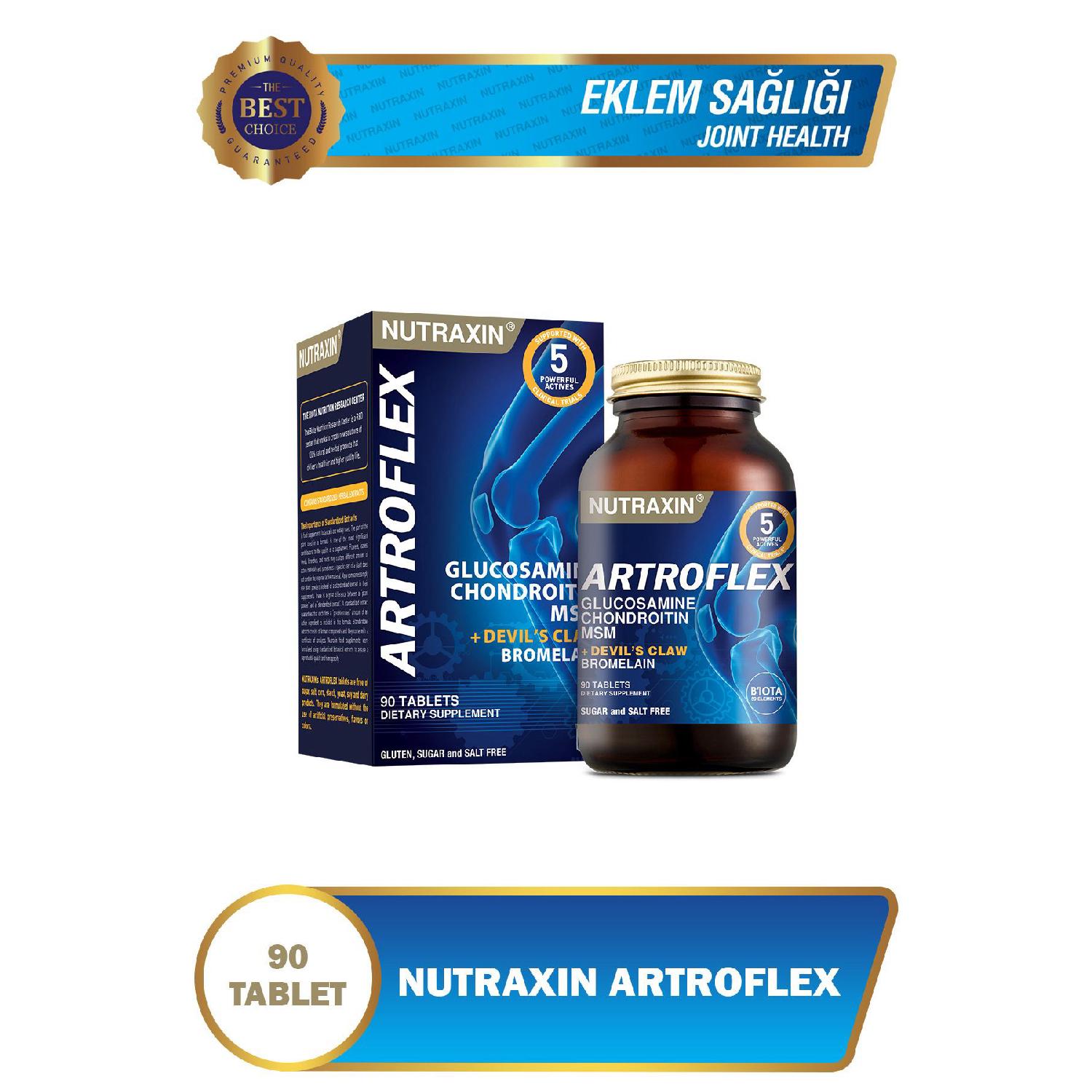 

Artroflex 90 Tablet - Glucosamine, Msm, Chondroitin, Bromelain, Devil Claw