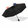 1pc Ocean Creatures One Umbrella  a Plastic Hle, Compact  Stylish, with a Vibrant Cartoon Pattern, Perfect  Home, Travel