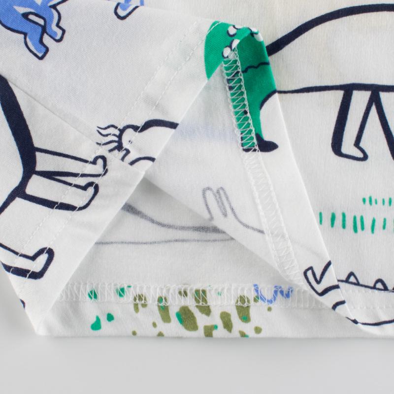 27kids Summer Dinosaur T-Shirt - Korean Style Short Sleeve for Boys